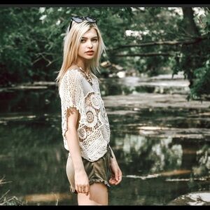 The KIMBERLY Crochet Knit Top